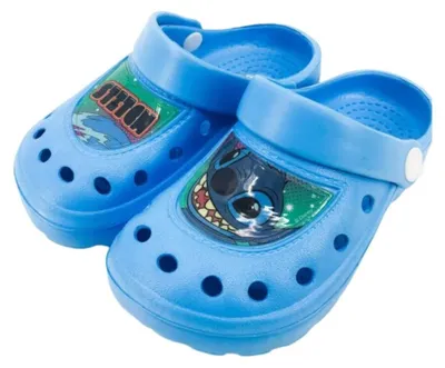 Produktbild von Disney Lilo und Stitch Kinder Clogs - Badeschuhe Latschen Hausschuhe Gr. 24-27 - 24/25, Blau