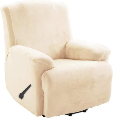 Produktbild von Sesselschoner L, Stretch, Samt Plüsch, für Wohnzimmer