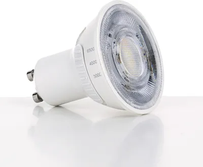 Immagine prodotto di Lampada LED, GU10, lampadina, lampadina di ricambio, pezzo di ricambio, 3,6 Watt, 3CCT, 3 livelli, 3000/4000/6500 Kelvin, da bianco caldo a bianco freddo, 345 lumen, dimmerabile
