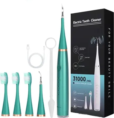Immagine prodotto di Scaler dentale elettrico sonico Irrigatore orale Denti sbiancanti Strumento di pulizia verde