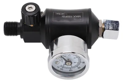 Druckluftregler mit Manometer, 1/4 Zoll NPT, 0-10,5 BAR