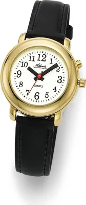 Produktbild von Atlanta Sprechende Armbanduhr, Quartz, Band Lederoptik; 8916-9