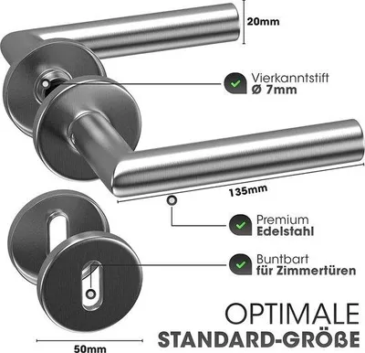 Immagine prodotto di Serratura girevole – – Universale – Resistente – Acciaio inossidabile