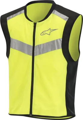 Zdjęcie produktu dla Kamizelka odblaskowa FLARE NEON, ALPINESTARS (czarna/fluorescencyjna żółta, rozmiar L)