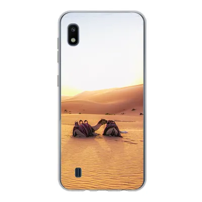 Produktbild von MuchoWow® Handyhülle Schutzhülle Hülle für Samsung Galaxy A10 Kamel - Wüste - Sand Silikon Softcase Handy Hülle - Schutzhülle