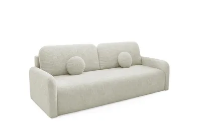 Produktbild von Schlafsofa Ravio creme mit Schlaffunktion Bettkasten 218 cm Couch 194x140 Stoff Fredo Modern