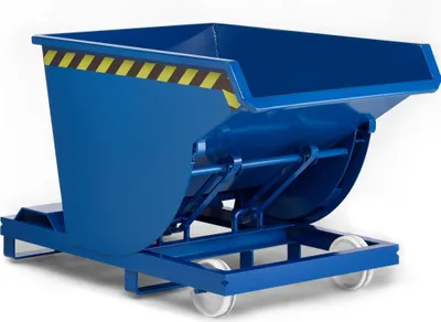 Produktbild von R+R Industrietechnik Selbstkipper Typ RSK-30 830x1350x810mm 300dm³ RAL 5010 Enzianblau