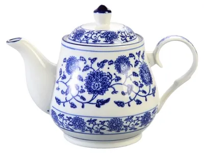 Produktbild von Porzellan Teekanne 0,45 l "Qing Hua Ci" Holst Porzellan/Germany