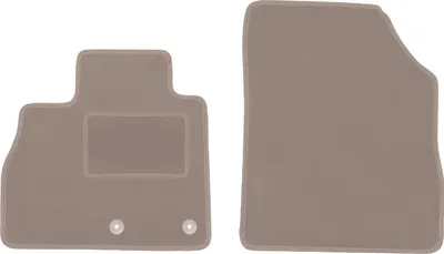 Image de Tapis de sol en velours pour Renault Grand Scenic IV (2016-) - tapis de sol avant LUX beige (2 pièces)