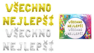 Obrázek produktu pro Balónek nafukovací - Všechno nejlepší