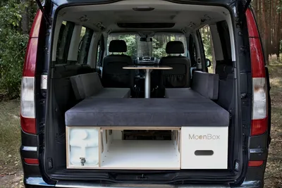 Produktbild von Moonbox Campingbox mit Tisch 124cm Van/Bus White Edition