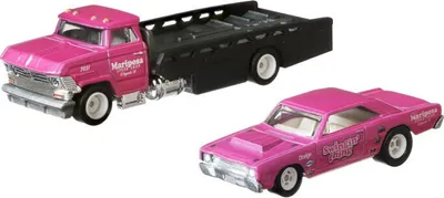 Produktbild von Mattel FLF56; GJT39 - Hot Wheels Premium Car Team Transport 50's American