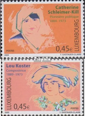 Produktbild von Briefmarken Luxemburg 2003 Mi 1599-1600 (kompl.Ausg.) postfrisch Frauen