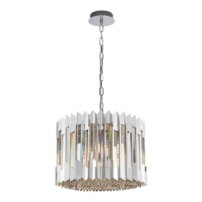 Produktbild von Kristallkronleuchter Chrom Glamour Ritz 7xE14 40W