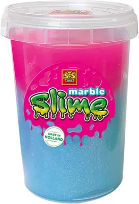 Immagine prodotto di Slime marmorizzato - Blu e rosa, 200 grammi