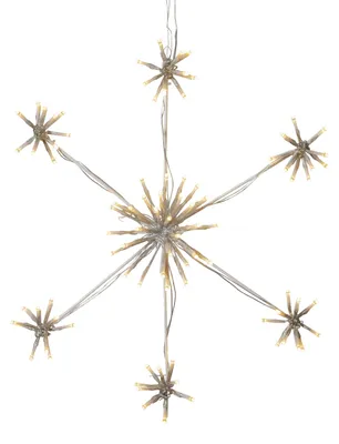 Produktbild von Star Trading LED-Silhouette Flower Snowflake outdoor Ø50cm weiß