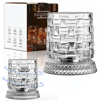 Tumblerglas 270 ml, Martiniglas, 1 Stück, Glas, drehbar