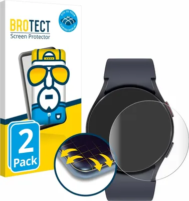 Produktbild von 2x BROTECT Fullscreen Schutzfolie für Samsung Galaxy Watch 6 / 5 (44 mm) Displayschutz Folie Fullcover Klar Transparent