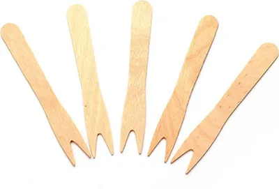 Produktbild von Pommes Fork Wood 80mm 2000 Stücke