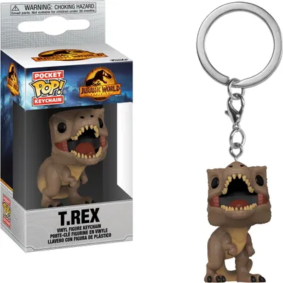 Produktbild von Jurassic World - T.Rex - Schlüsselanhänger Funko Pocket POP! Keychain