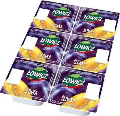 Zdjęcie produktu dla Łowicz Produkt Owocowy Śliwka 6 X 25 G