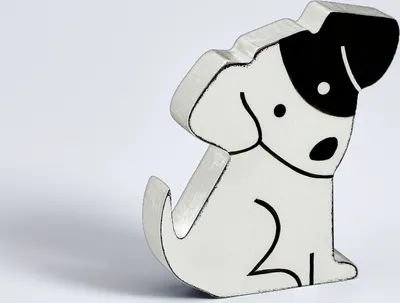Produktbild von Walther, CD199W,Dekofigur Hund, weiss, Höhe 10 cm