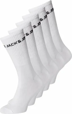 Image de Jack & Jones chaussettes 5 paires jacbasic logo tennis sock white hommes