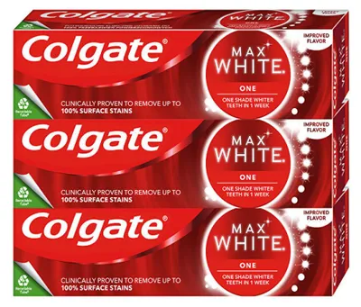 Immagine prodotto di Max White One Dentifricio sbiancante 3 x 75 ml