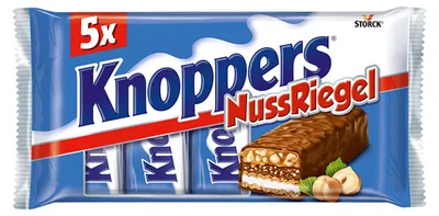 Produktbild von STORCK Knoppers Nussriegel, 200 g, Milchschokolade, 5 Stück(e), 31,8 g, 52,3 g, 38,8 g
