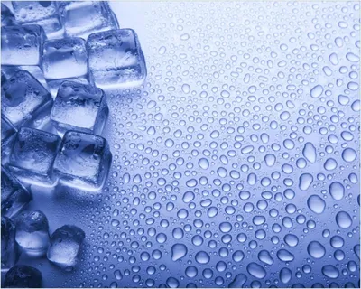 Produktbild von Wallario Poster - Eiswürfel, Kunstdruck Größe: 40 x 50 cm