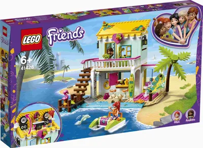 Zdjęcie produktu dla LEGO Friends Beach House Mini Dolls House Set, Zestaw do budowania, 6 lat(a), 444 szt., 812 g