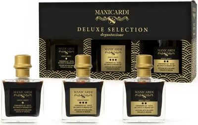 Image de Coffret cadeau Vinaigre balsamique de Modène épices 3 x 100 ml - sans colorant