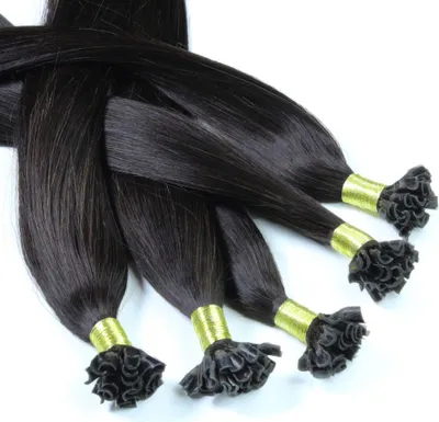 Obrázok produktu pre hair2heart predĺženie ľudských vlasov viazanie rovné - 25 prameňov 1g 40cm 4/0 stredne hnedé