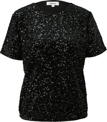 Produktbild von S.Oliver (50) T-Shirt, GREY/BLACK 9999 9999 38