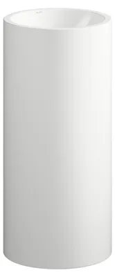 Immagine prodotto di LAUFEN FORM lavabo, en îlot, avec fixation murale, rond, sans trou pour robinetterie, sans trop-plein, 404x404x900mm, H511FM70001121, H511FM70001121