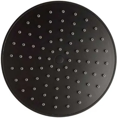 Immagine prodotto di Soffione doccia rotondo in acciaio nero opaco 20cm