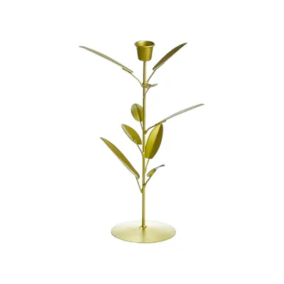 Image de Rustik Lys - Bougeoir « Maggy » (doré, 28 cm de haut)