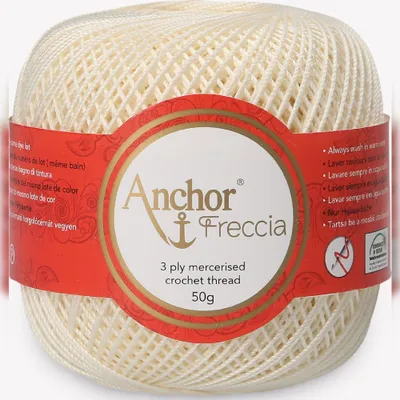 Image de Anchor Freccia 6 – fil de coton mercerisé pour le crochet (couleur 06650)