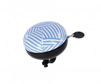 Produktbild von XLC DD-M09 Mingun Fahrradglocke Stripes, Ø 83 mm, blau/weiß