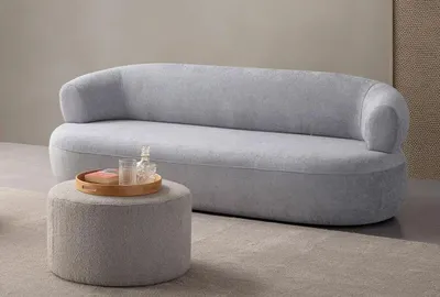 Produktbild von Hanah Home, Roma - Grey, 3-Sitzer-Sofa, Grau, 100 % Polyester, 230 x 70 x 70 cm