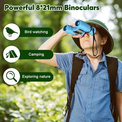 Produktbild von Famanu Fernglas für Kinder - 8-fache Vergrößerung, robust und kompakt