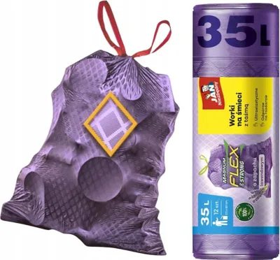 Produktbild von Jan Niezbędny Müllsäcke 35L 12 Stück mit Kordelzug Lavendel