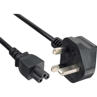 Produktbild von INLINE Netzkabel fuer Notebook England 3pol Kupplung 2m