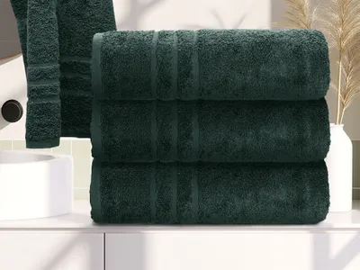 Obrázok produktu pre Osuška Classic 70 x 140 cm tmavo zelená, 100% bavlna