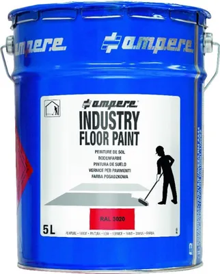 Produktbild von A.M.P.E.R.E. Bodenmarkierungsfarbe Traffic Industry Floor Paint 5L rot