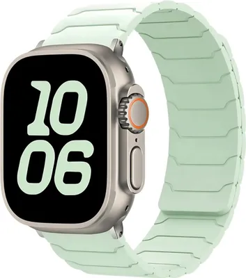 Produktbild von Silikon Armband für Apple Watch 11 10 9 8 7 6 5 4 3 SE Ultra Silikon Sport Ersatzband 42mm (Serie 11/10) /38/40/41mm Minzgrün