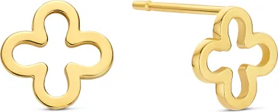 Produktbild von New Bling - 9NBG-0828 - gouden oorbellen klaver - 14 karaat - 6,5 x 6,5mm