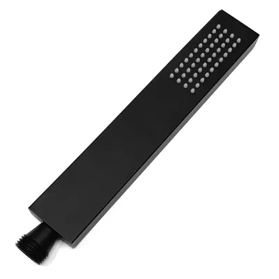 Produktbild von Handbrause Duschkopf Schwarz | Duschbrause Brausekopf Messing | Kopfbrause mit Antikalknoppen