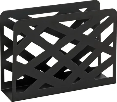 Produktbild von HAKU Möbel Zeitungsständer schwarz - Metall, B/H/T: 35x26x10 cm