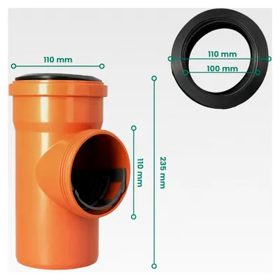 Produktbild von Regenrohfilter Sieb mit Gummireduktion 100 x 110mm für Fallrohrfilter und Dachrinne